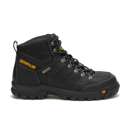 Caterpillar Threshold Waterproof Steel Toe Work Shoe -Black