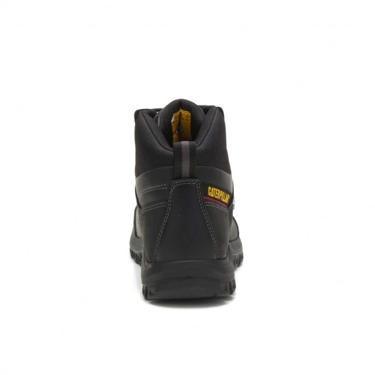 Caterpillar Threshold Waterproof Steel Toe Work Shoe -Black