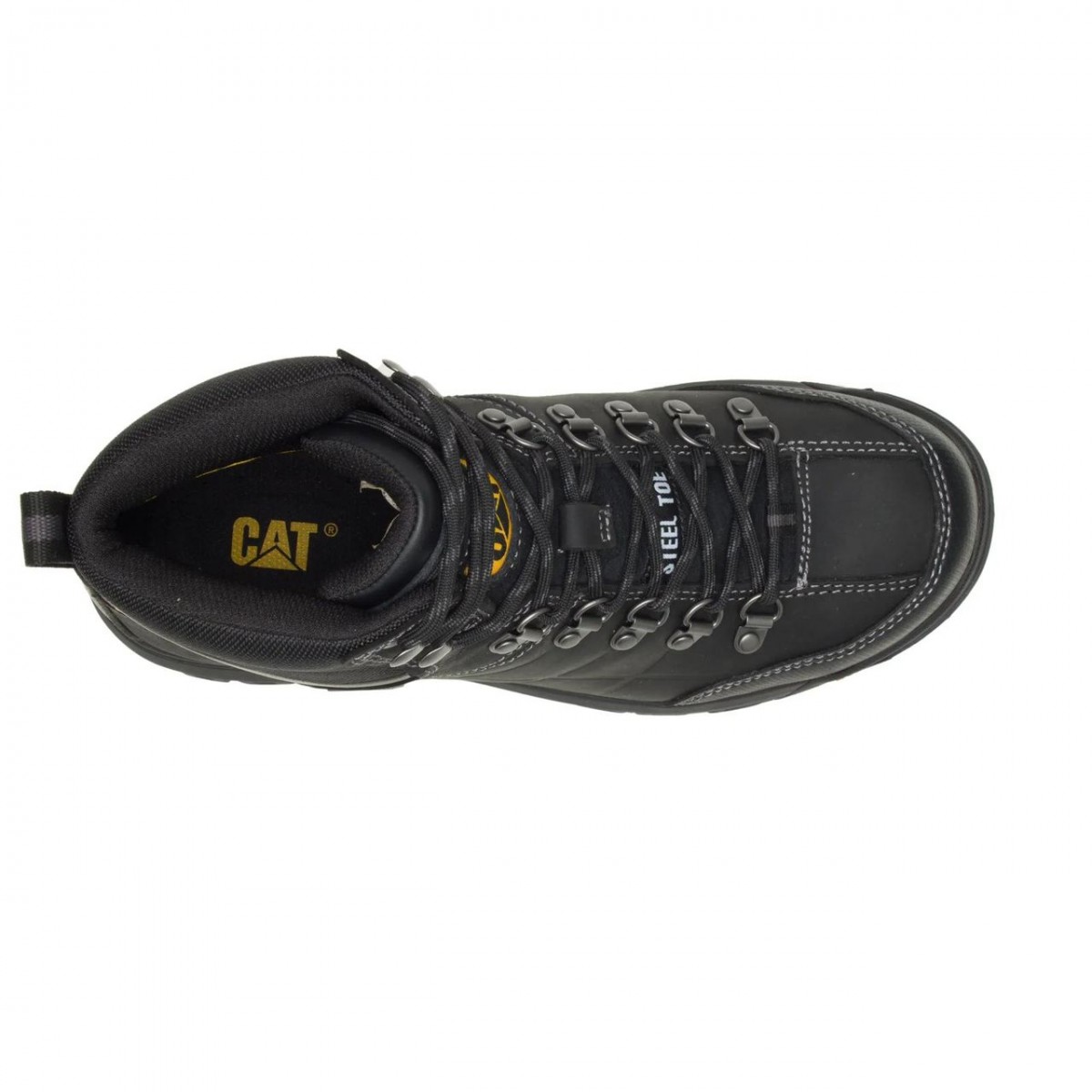 Caterpillar Threshold Waterproof Steel Toe Work Shoe -Black