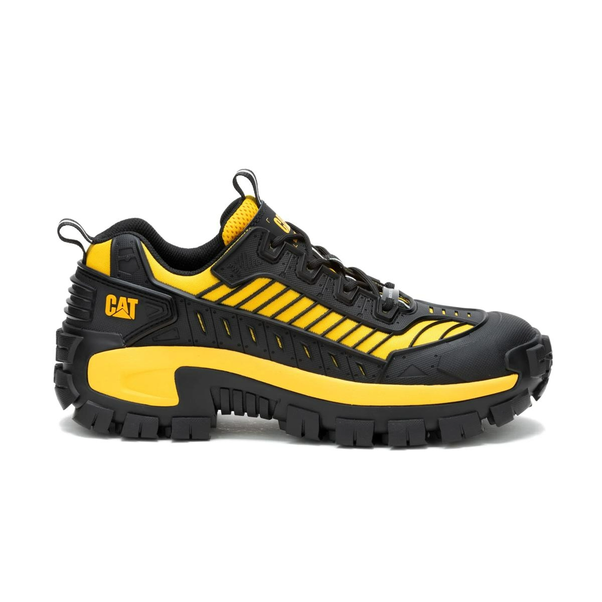 Caterpillar Invader Mecha Composite Toe Work Shoe -Black/Cat Yellow