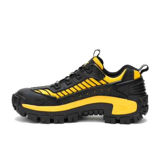Caterpillar Invader Mecha Composite Toe Work Shoe -Black/Cat Yellow
