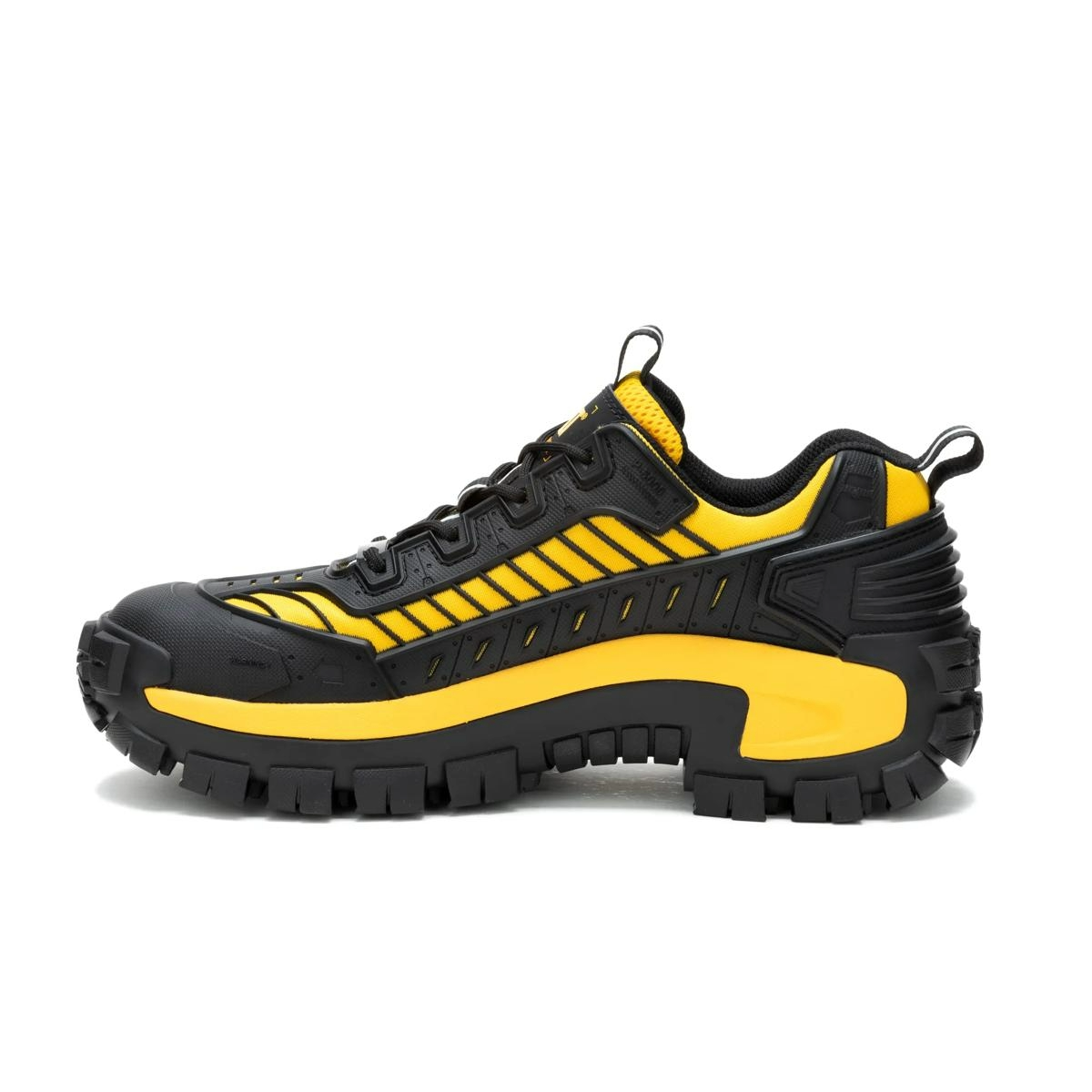 Caterpillar Invader Mecha Composite Toe Work Shoe -Black/Cat Yellow