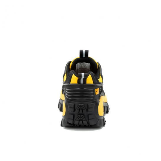 Caterpillar Invader Mecha Composite Toe Work Shoe -Black/Cat Yellow