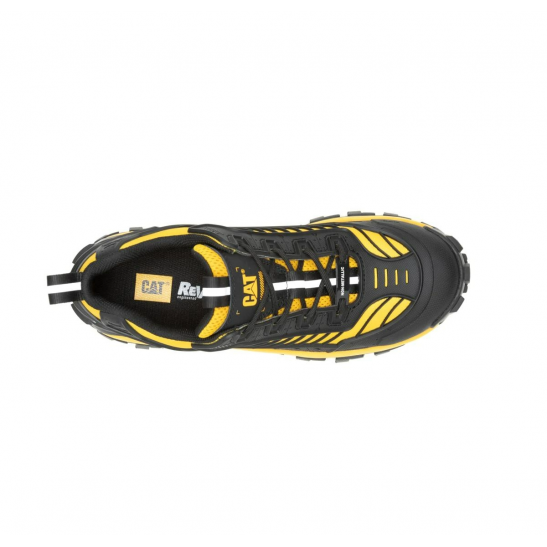 Caterpillar Invader Mecha Composite Toe Work Shoe -Black/Cat Yellow