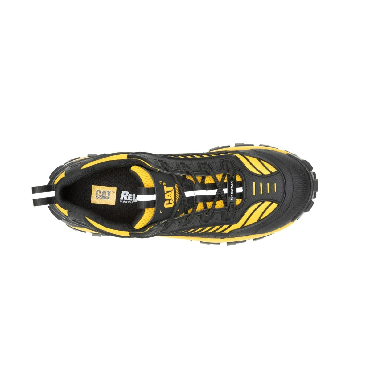 Caterpillar Invader Mecha Composite Toe Work Shoe -Black/Cat Yellow