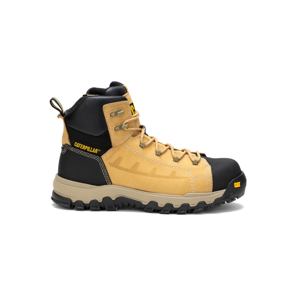 Caterpillar Threshold Rebound ZIP Waterproof Composite Work Shoe -Honey Reset