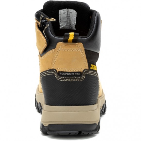 Caterpillar Threshold Rebound ZIP Waterproof Composite Work Shoe -Honey Reset