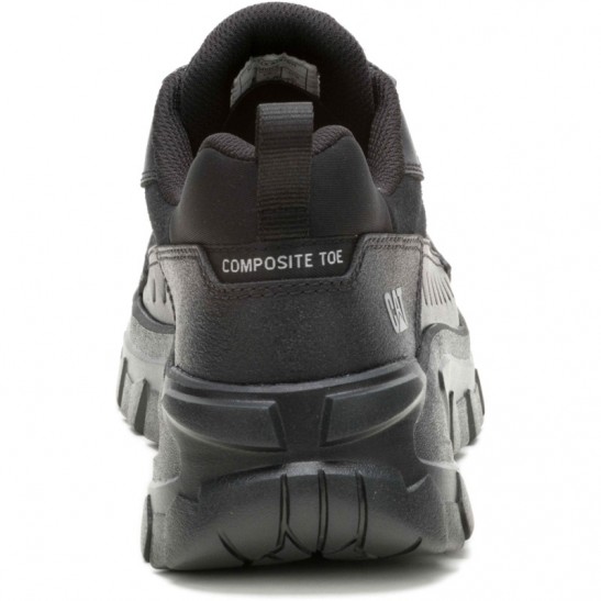 Caterpillar Invader Sport Lo Leather CT Safety Shoe -Black