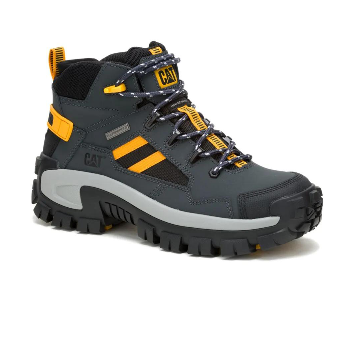 Caterpillar Invader Mid Vent WP CT Work Shoe, Dark Shadows