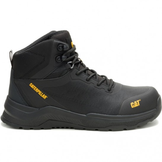 Caterpillar Inductor Mesh Mid S3S Composite Toe Sneakers Shoe- Black