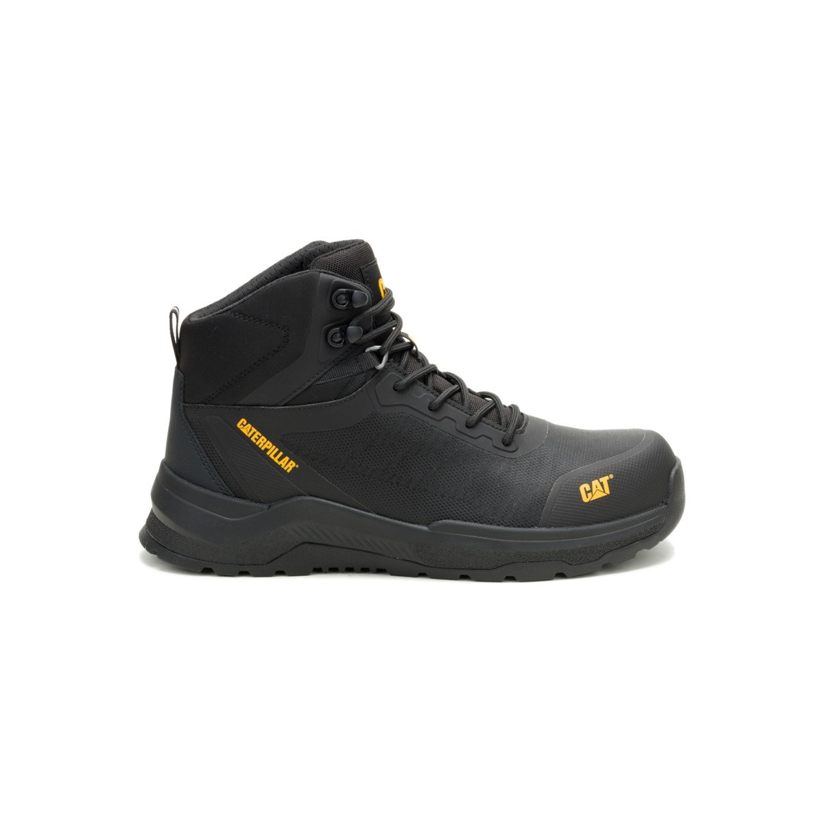 Caterpillar Inductor Mesh Mid S3S Composite Toe Sneakers Shoe- Black