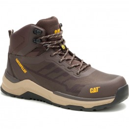 Caterpillar Inductor Mesh Mid S3S Composite Toe Sneakers Shoe- Brown