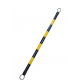 Safety PVC Traffic Extendable Bar - Black/Yellow