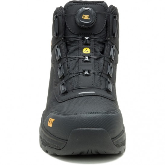 Caterpillar Inductor Tech MID S3S FO HRO SR ESD Shoe -Black