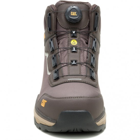 Caterpillar Inductor Tech MID S3S FO HRO SR ESD Shoe -Brown