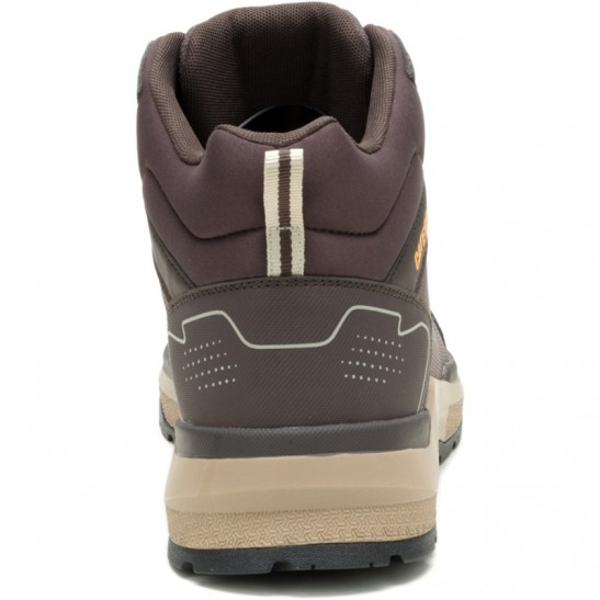 Caterpillar Inductor Tech MID S3S FO HRO SR ESD Shoe -Brown
