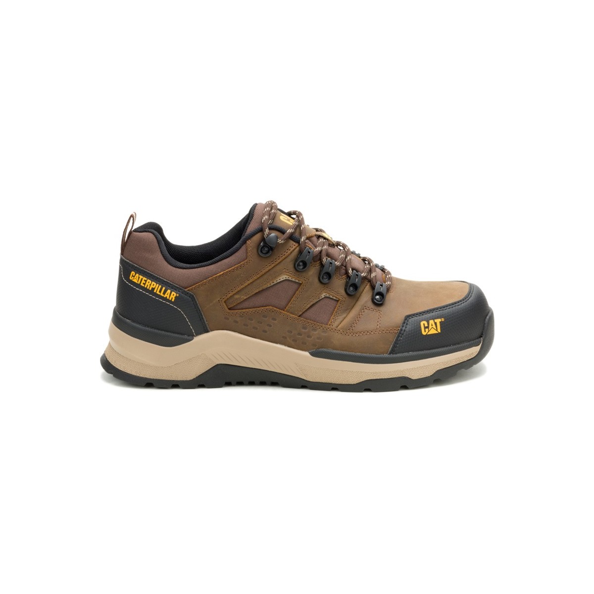 Caterpillar Inductor Leather LO S3S FO HRO ESD Shoe -Brown