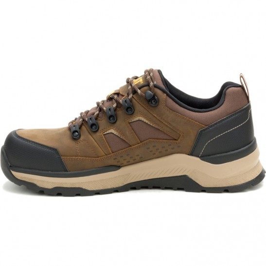 Caterpillar Inductor Leather LO S3S FO HRO ESD Shoe -Brown