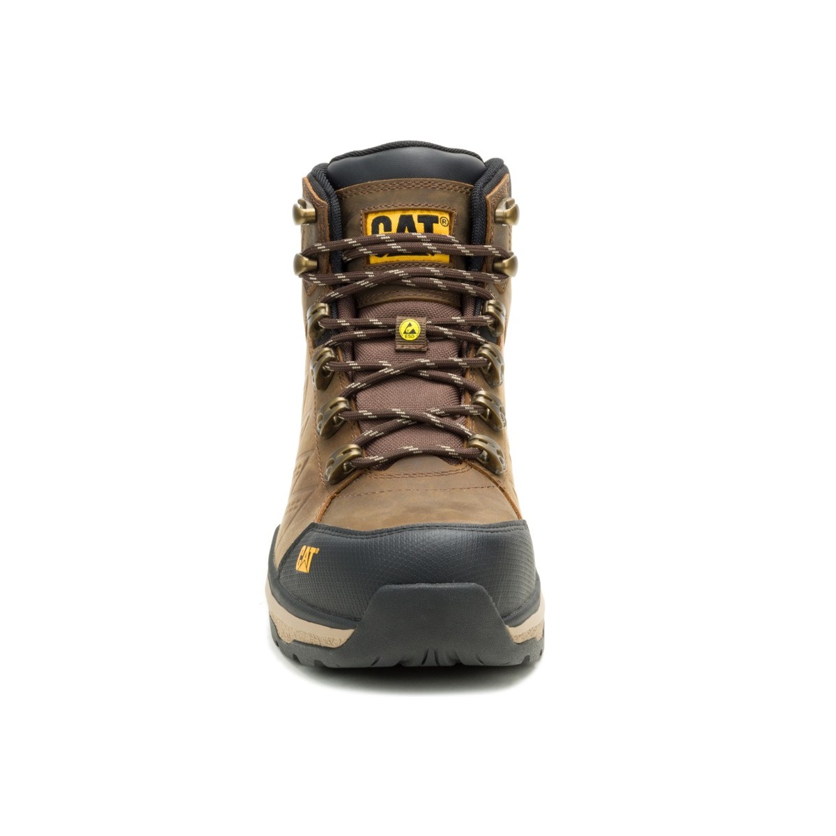 Caterpillar Inductor Leather MID S3S FO HRO SR ESD Shoe -Brown