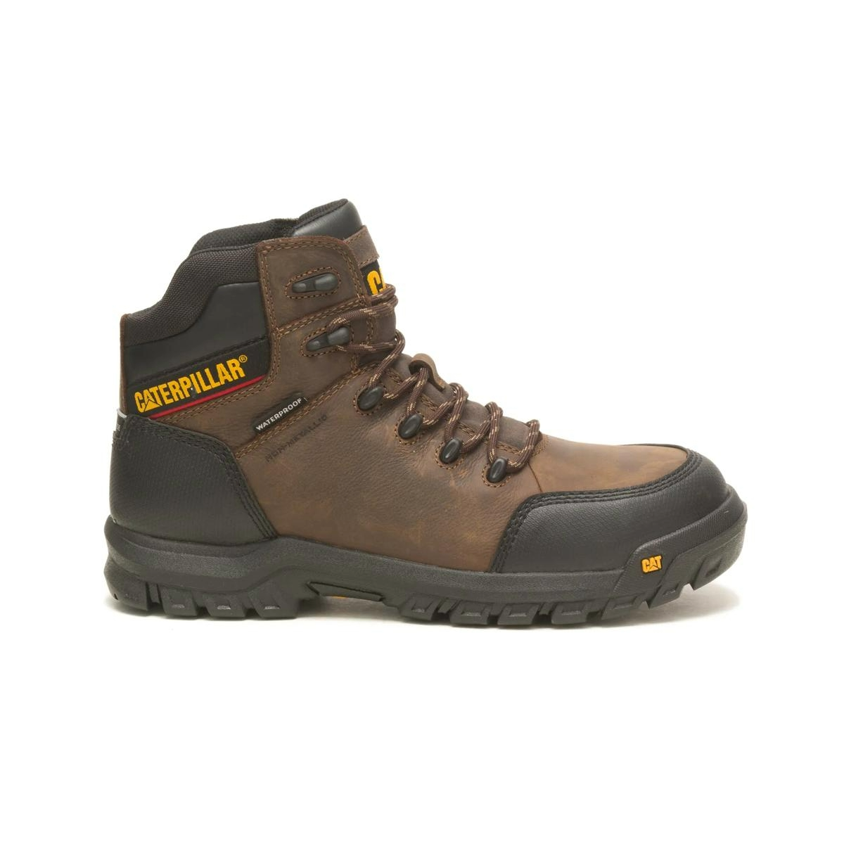 Caterpillar Resorption Waterproof Composite Toe Work Shoe -Seal Brown