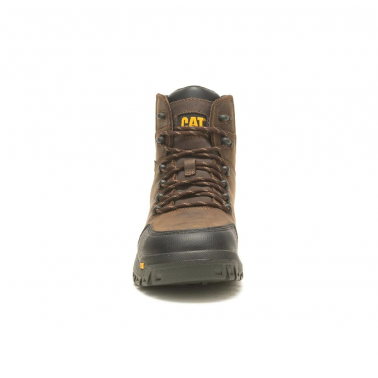 Caterpillar Resorption Waterproof Composite Toe Work Shoe -Seal Brown