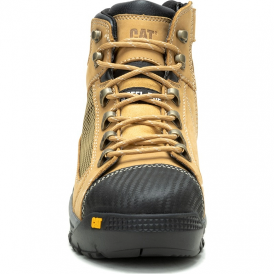 Caterpillar Convex Mid Zip Side Safety Shoe -Honey Reset