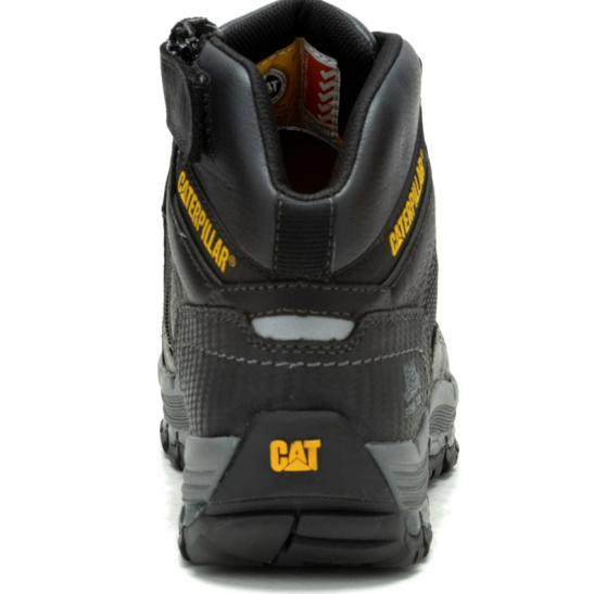 Caterpillar Convex Mid Zip Side Safety Shoe -Black