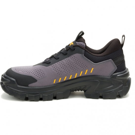 Caterpillar Invader Sport Slip On Composite Toe Shoe -Black/Cat Yellow