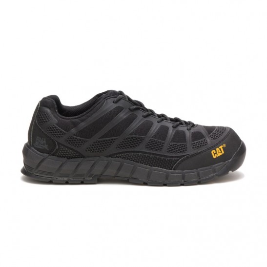 Caterpillar Streamline Composite Toe Work Shoe -Black/Black/Black