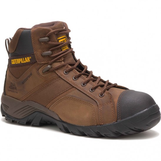 Caterpillar Argon HI Waterproof CT Shoe- Dark Brown