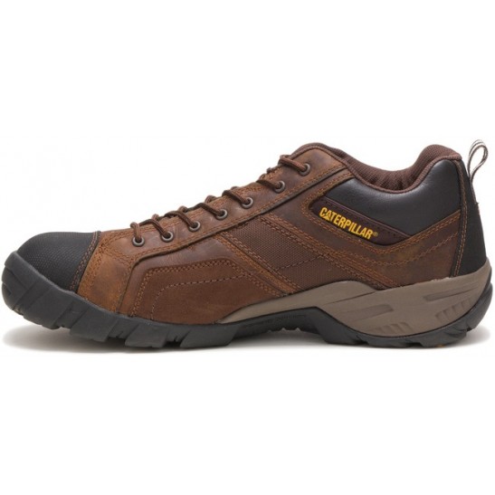 Caterpillar Argon Composite Toe Work Shoe - Dark Brown