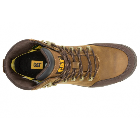 Caterpillar Men's Resorption Waterproof Composite Toe Work Boot -Real Brown