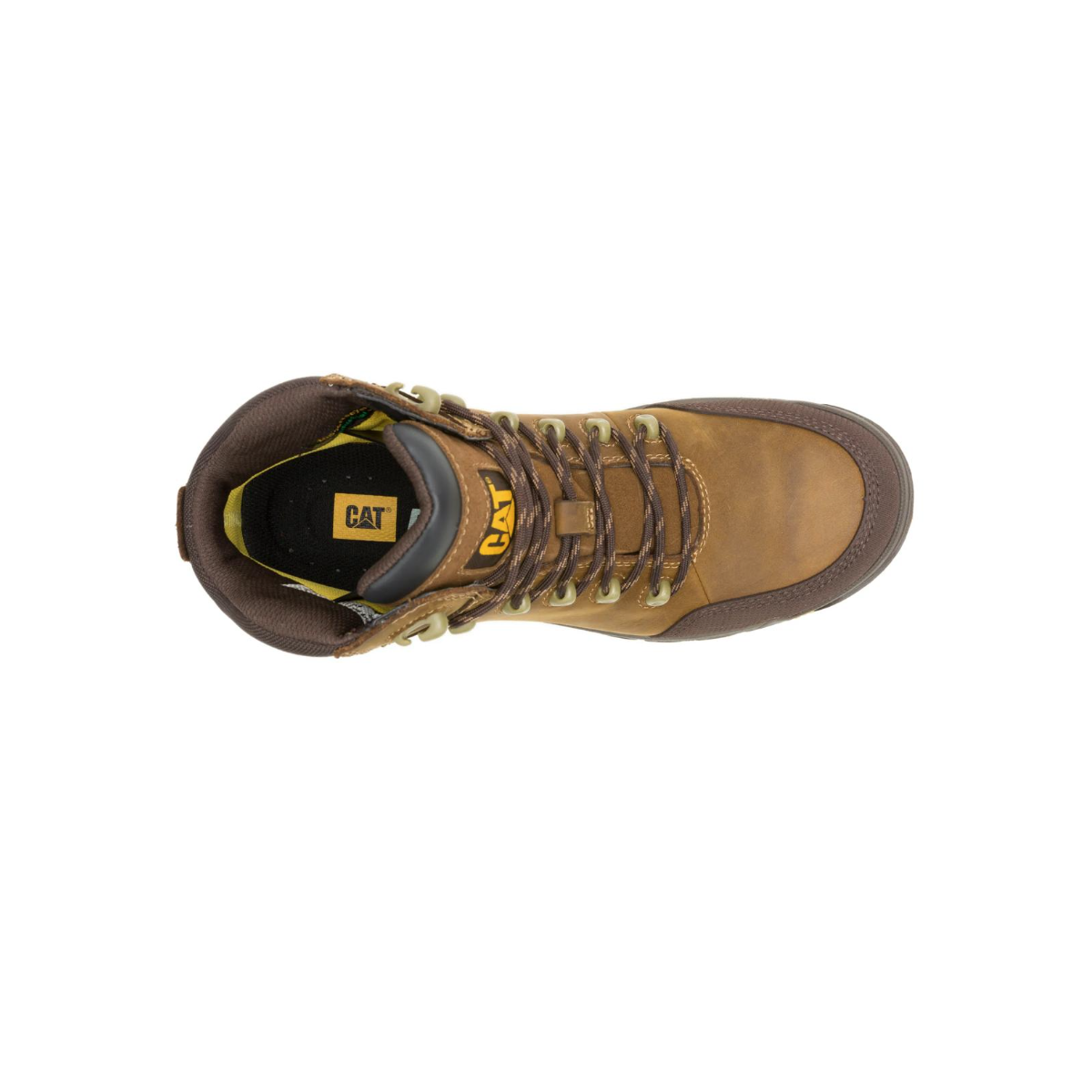 Caterpillar Men's Resorption Waterproof Composite Toe Work Boot -Real Brown