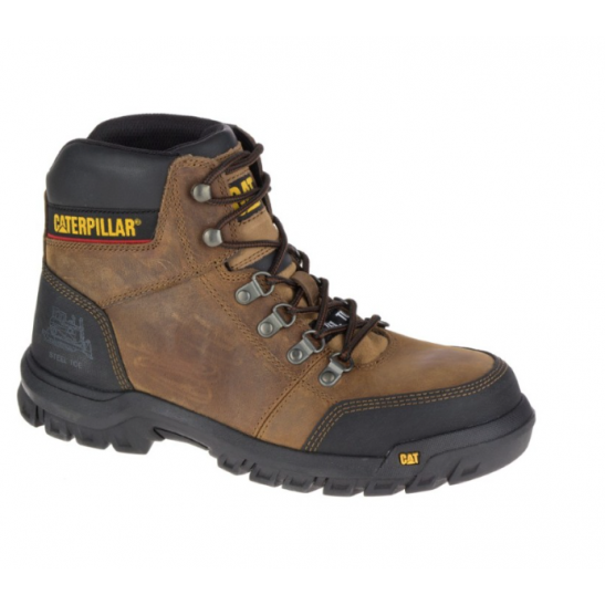 Caterpillar Men's Outline Steel Toe Work Boot -Dark Beige