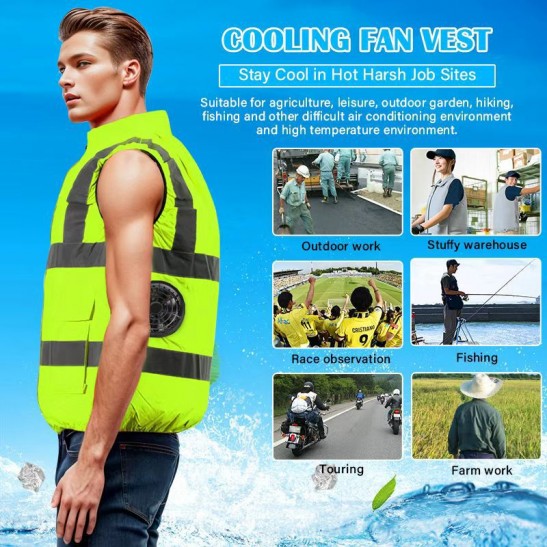 Safety Vest With Fan