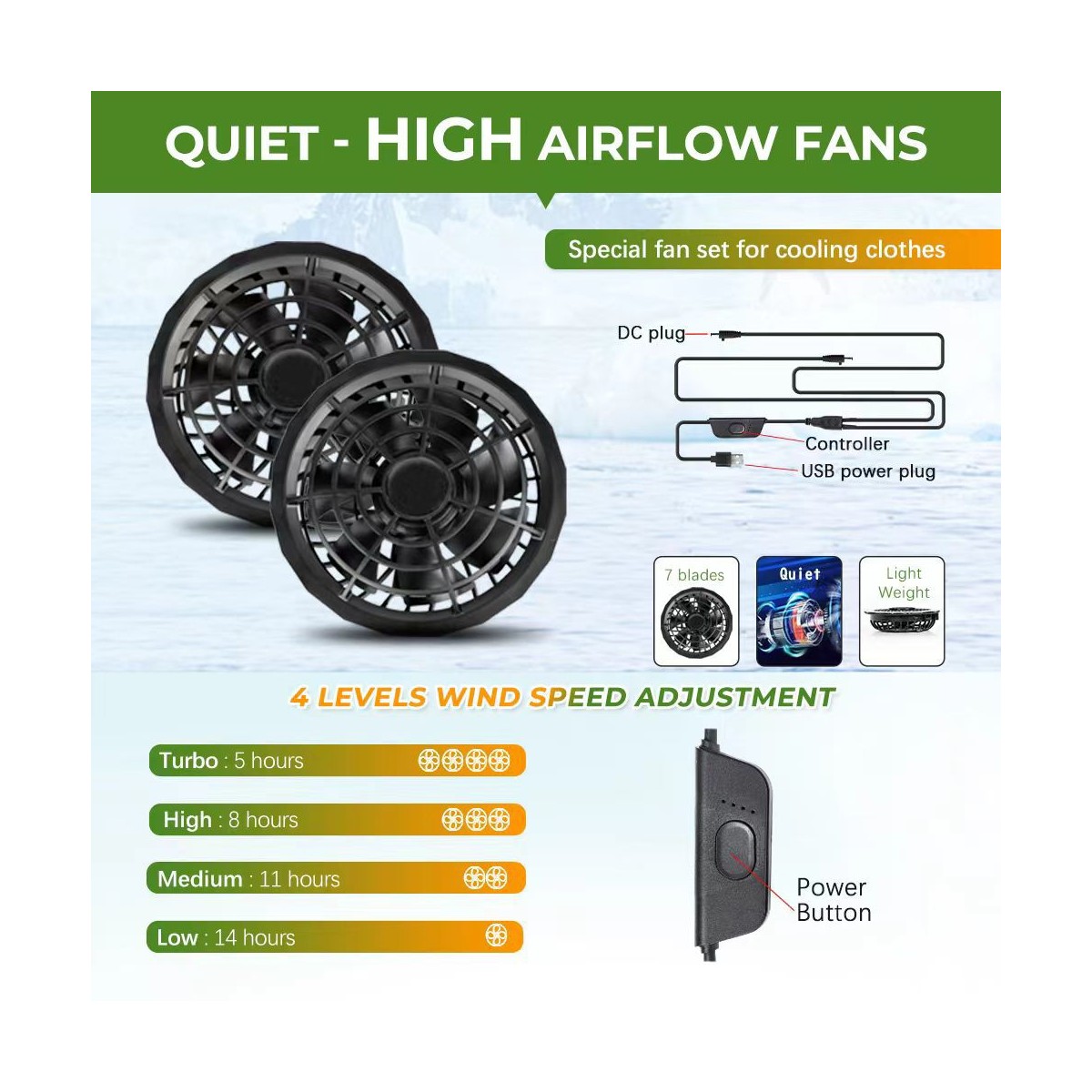 Safety Vest With Fan