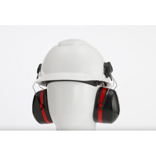 3M Optime 105 Earmuff, Hard Hat