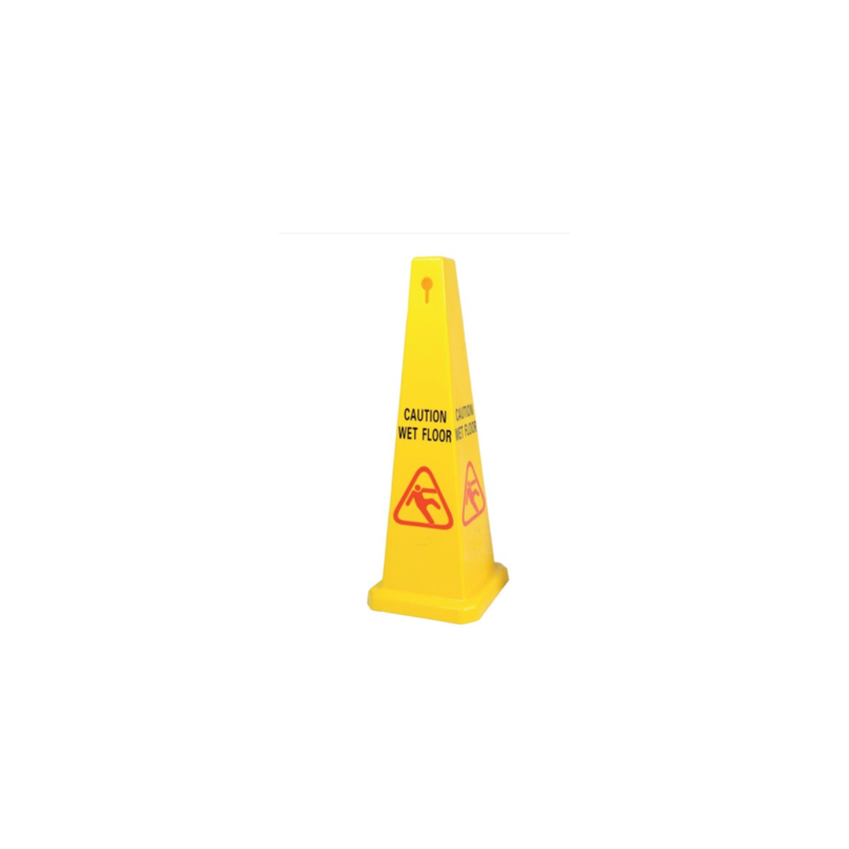 Caution Sqaure Cone - Wet Floor