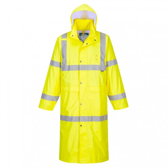 Portwest H445 Hi-Vis Rain Coat 122cm -XL