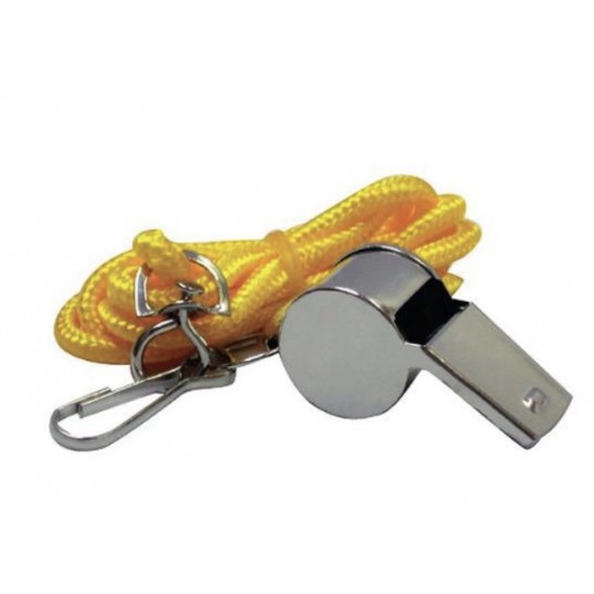 Metal Whistle With Lanyard