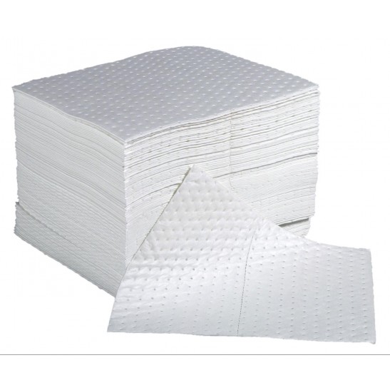 OSS Oil Absorbent Pads White 200gsm 40cm x 50cm (100pcs/pack)