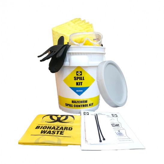 OSS 20L Hazchem / Chemical Spill Kit In Pail