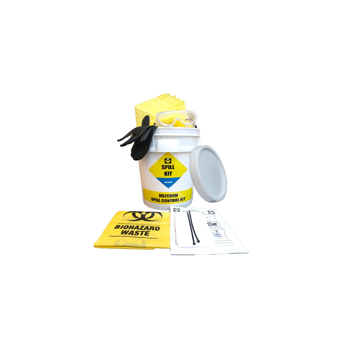 OSS 20L Hazchem / Chemical Spill Kit In Pail