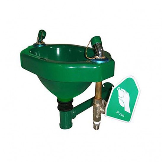 Terysafe Galvanized Wall Mounted Emergency Eyewash