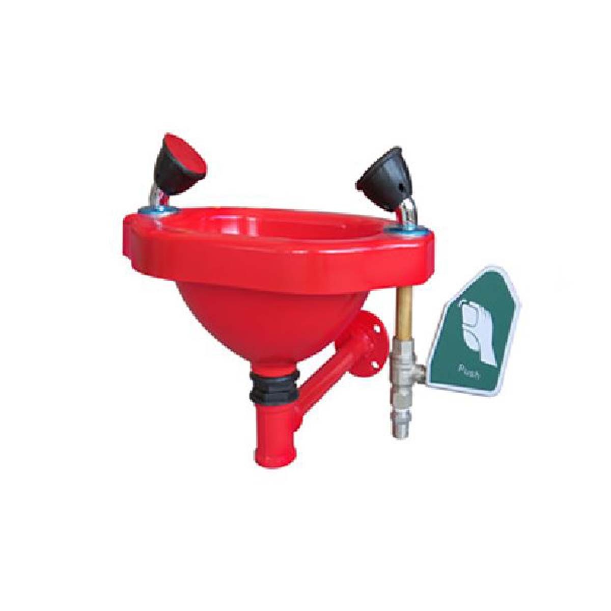 Terysafe Galvanized Wall Mounted Emergency Eyewash