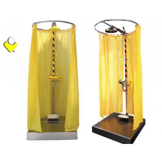 OSS Curtain Booth Type Emergency Shower & Eyewash