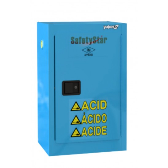 Safetystar Acid/ Corrosive Safety Cabinet 12 Gallons Blue Manual Close 1 Door