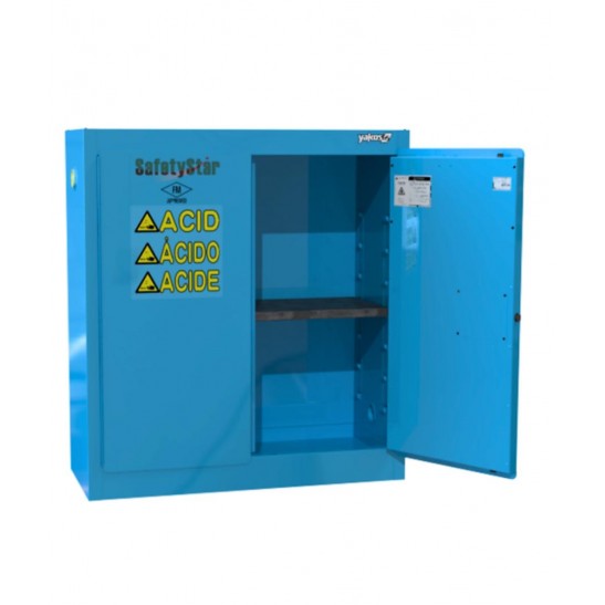Safetystar Acid / Corrosive Safety Cabinet 30 Gallon 2 Manual Close Doors