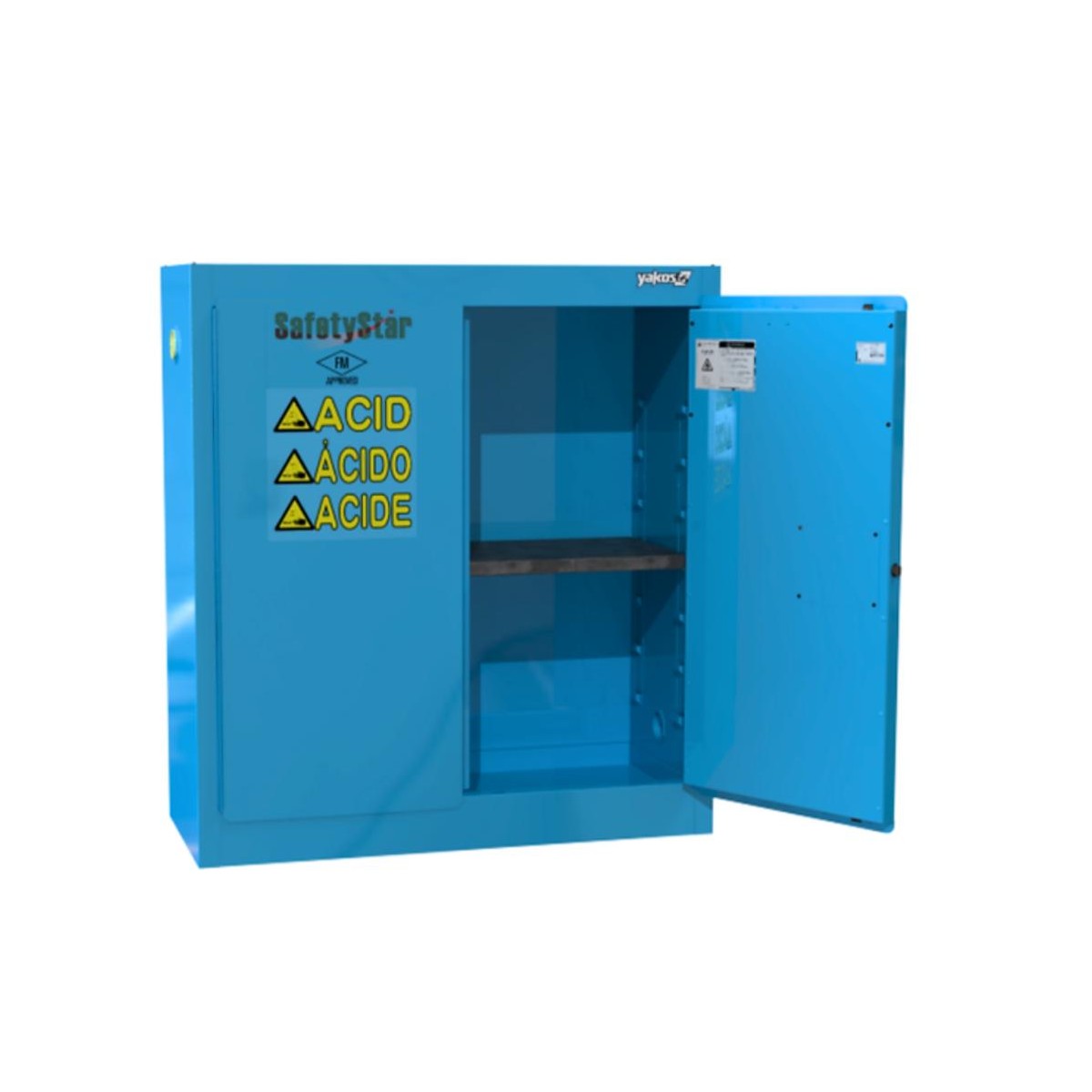 Safetystar Acid / Corrosive Safety Cabinet 30 Gallon 2 Manual Close Doors