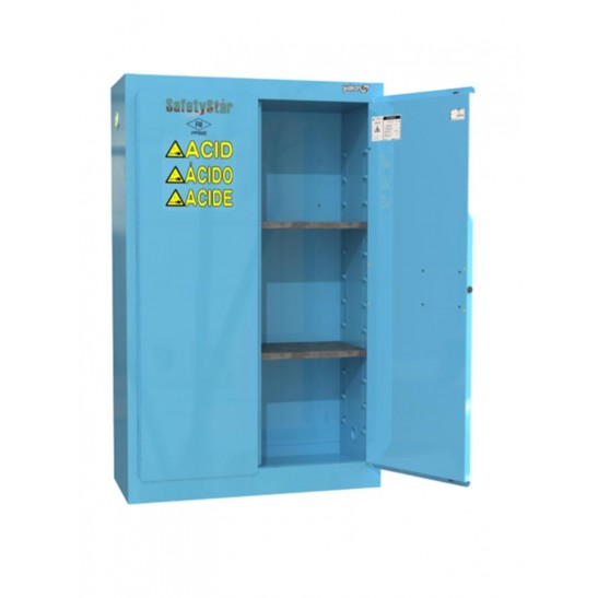 Safetystar Acid / Corrosive Safety Cabinet 60 Gallon 2 Manual Close Doors